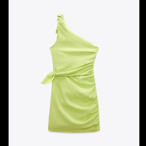 💚ASYMMETRIC MINI DRESS - Picture 4 of 9